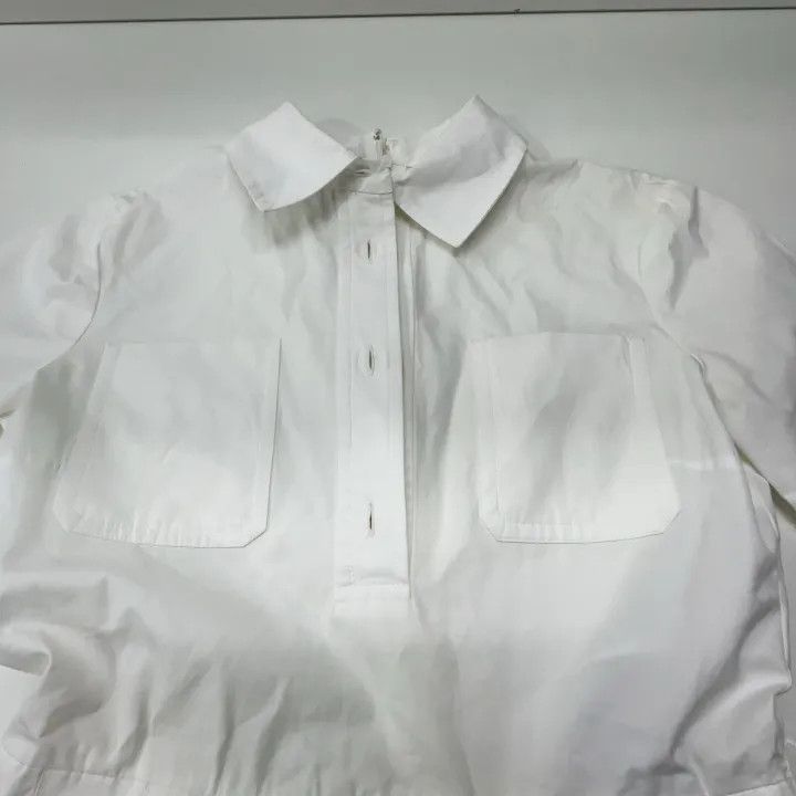 Gucci Gucci White Half Button Pleated Dress Size US 36 / EU 52 - 8 Thumbnail