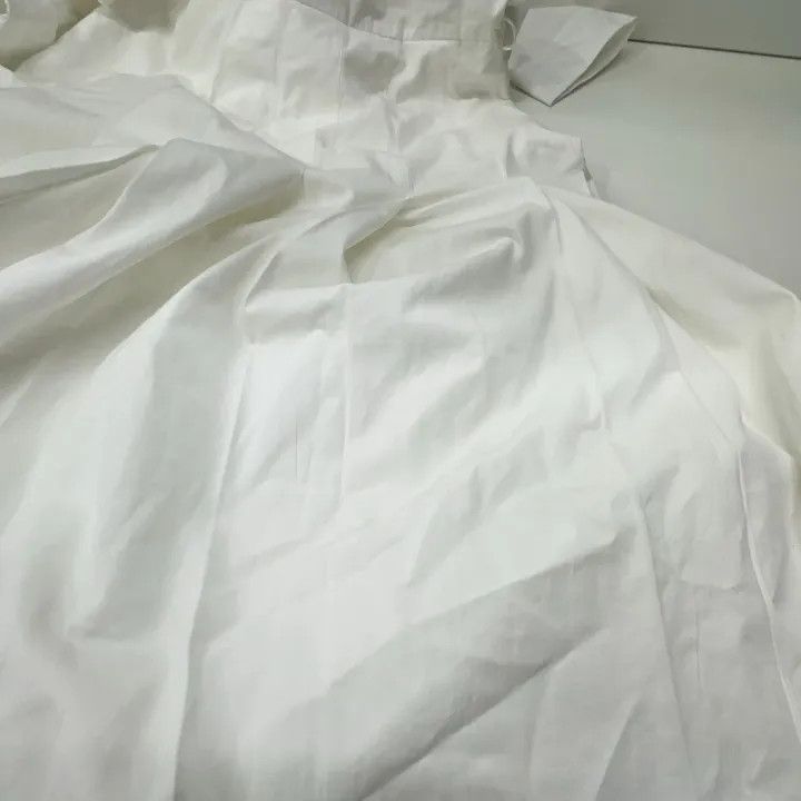 Gucci Gucci White Half Button Pleated Dress Size US 36 / EU 52 - 10 Thumbnail