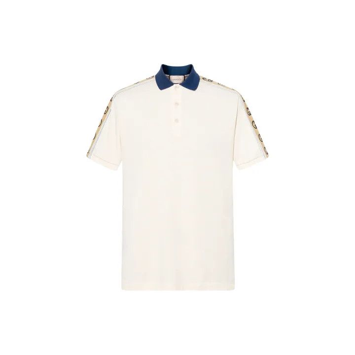 Gucci Gucci Logo Pattern Short Sleeve Polo Shirt Size US XL / EU 56 / 4 - 2 Thumbnail