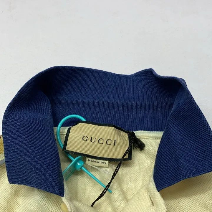 Gucci Gucci Logo Pattern Short Sleeve Polo Shirt Size US XL / EU 56 / 4 - 8 Thumbnail