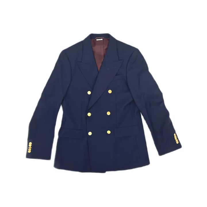 Gucci Gucci Double Breasted V-Neck Long Sleeve Blazer Size US M / EU 48-50 / 2 - 2 Thumbnail