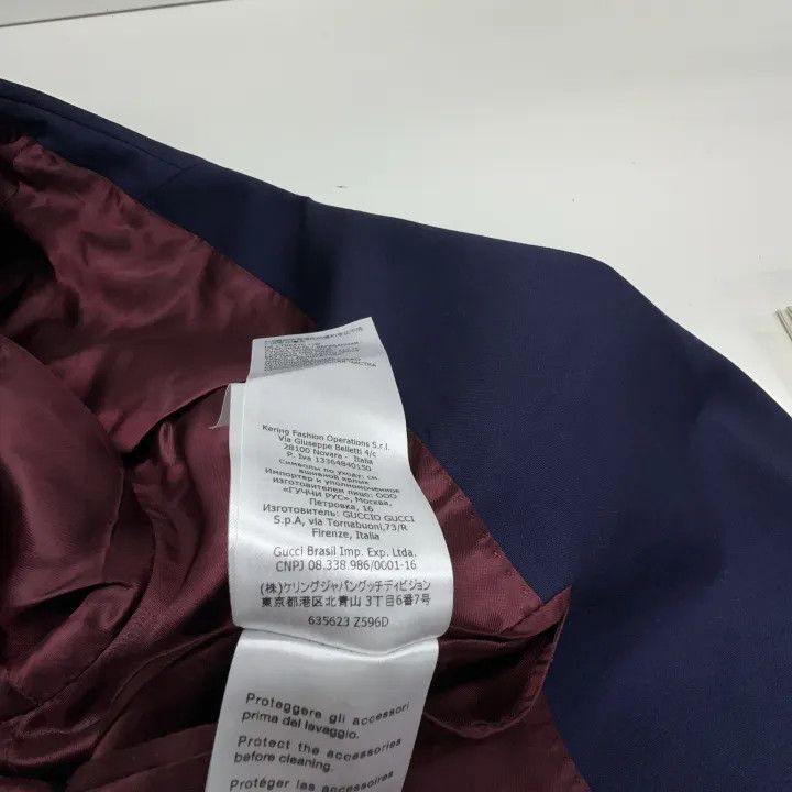 Gucci Gucci Double Breasted V-Neck Long Sleeve Blazer Size US M / EU 48-50 / 2 - 5 Thumbnail