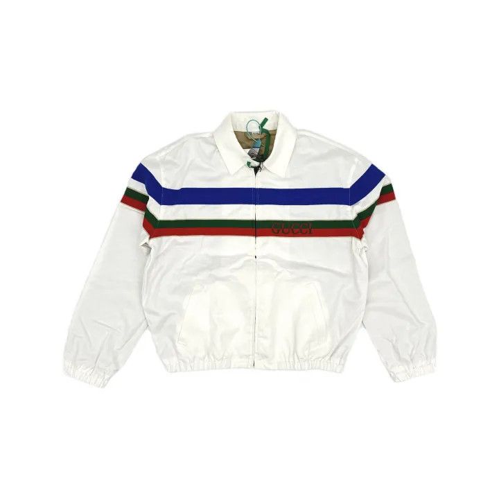 Gucci Gucci Striped Zip Casual Jacket for Men Size US L / EU 52-54 / 3 - 2 Thumbnail