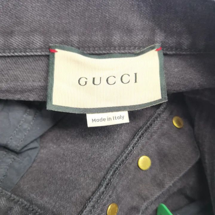 Gucci Gucci Black Straight Cut Denim Pants Size US 31 - 3 Thumbnail