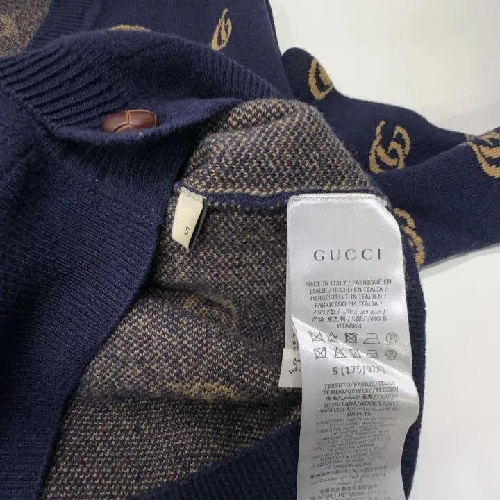 Gucci Gucci Logo V-Neck Long Sleeve Sweater Size US S / EU 44-46 / 1 - 4 Thumbnail