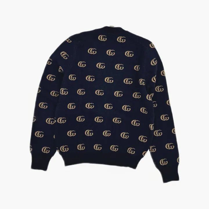 Gucci Gucci Logo V-Neck Long Sleeve Sweater Size US S / EU 44-46 / 1 - 3 Thumbnail