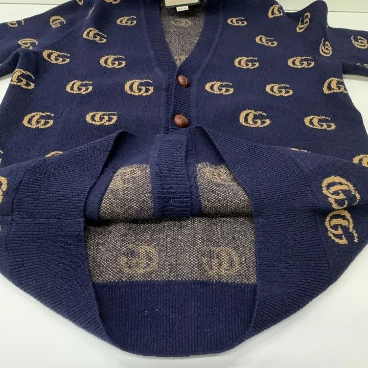 Gucci Gucci Logo V-Neck Long Sleeve Sweater Size US S / EU 44-46 / 1 - 8 Thumbnail