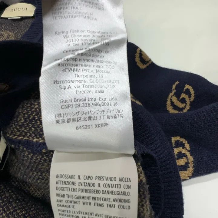 Gucci Gucci Logo V-Neck Long Sleeve Sweater Size US S / EU 44-46 / 1 - 5 Thumbnail