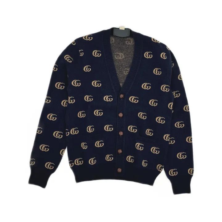 Gucci Gucci Logo V-Neck Long Sleeve Sweater Size US S / EU 44-46 / 1 - 2 Thumbnail