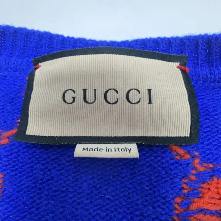 Gucci Gucci Blue Knit Wool Pullover Sweater Size US M / EU 48-50 / 2 - 6 Thumbnail