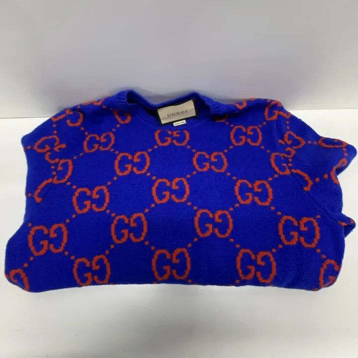 Gucci Gucci Blue Knit Wool Pullover Sweater Size US M / EU 48-50 / 2 - 8 Thumbnail