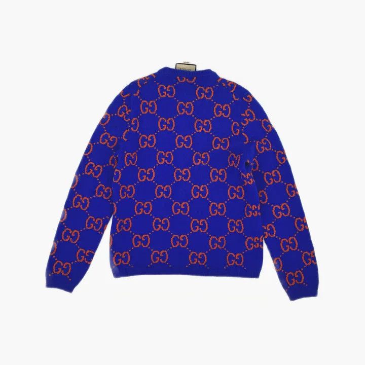 Gucci Gucci Blue Knit Wool Pullover Sweater Size US M / EU 48-50 / 2 - 3 Thumbnail