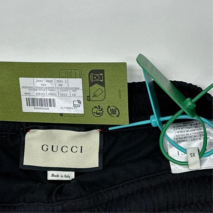 Gucci Gucci Logo Black Knit Shorts for Men Size US 26 / EU 42 - 2 Thumbnail