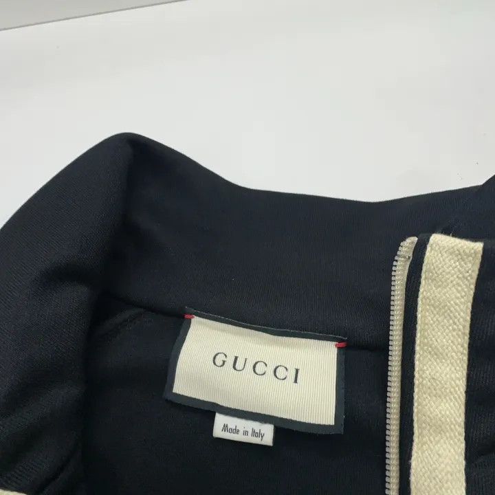 Gucci Gucci Black Logo Stripe Long Sleeve Jacket Size US M / EU 48-50 / 2 - 6 Thumbnail