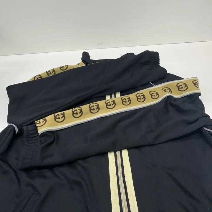 Gucci Gucci Black Logo Stripe Long Sleeve Jacket Size US M / EU 48-50 / 2 - 8 Thumbnail