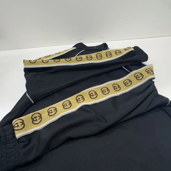 Gucci Gucci Black Logo Stripe Long Sleeve Jacket Size US M / EU 48-50 / 2 - 11 Thumbnail