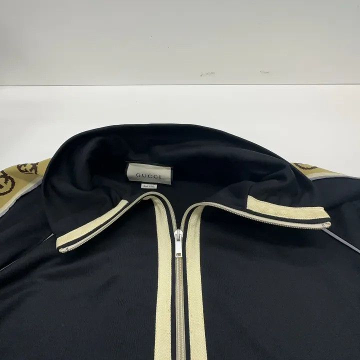Gucci Gucci Black Logo Stripe Long Sleeve Jacket Size US M / EU 48-50 / 2 - 7 Thumbnail