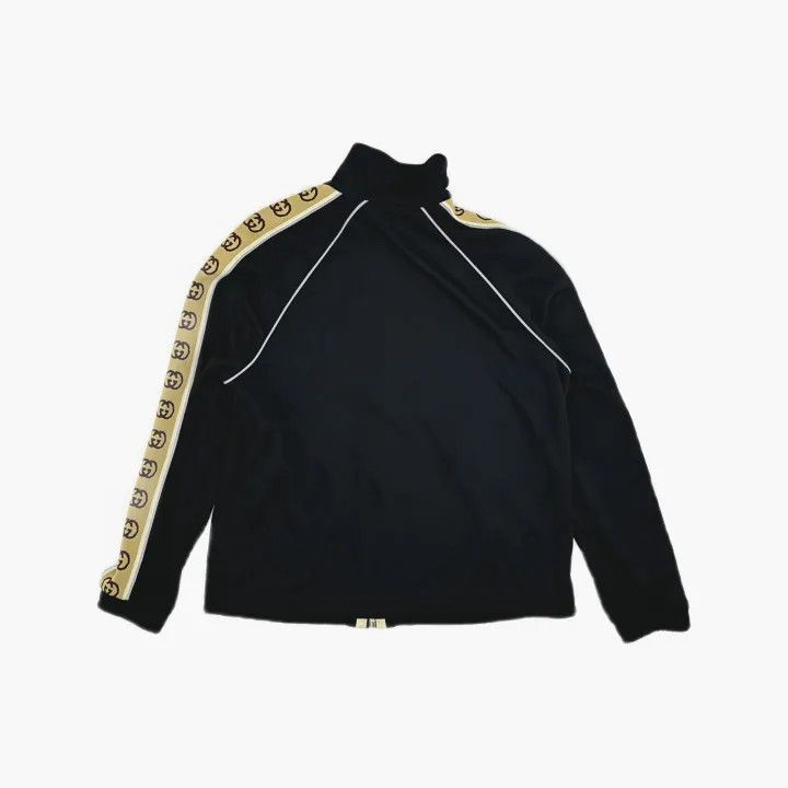 Gucci Gucci Black Logo Stripe Long Sleeve Jacket Size US M / EU 48-50 / 2 - 3 Thumbnail