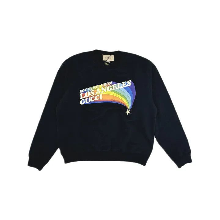 Gucci Gucci Black Long Sleeve Rainbow Sweatshirt Size US S / EU 44-46 / 1 - 2 Thumbnail