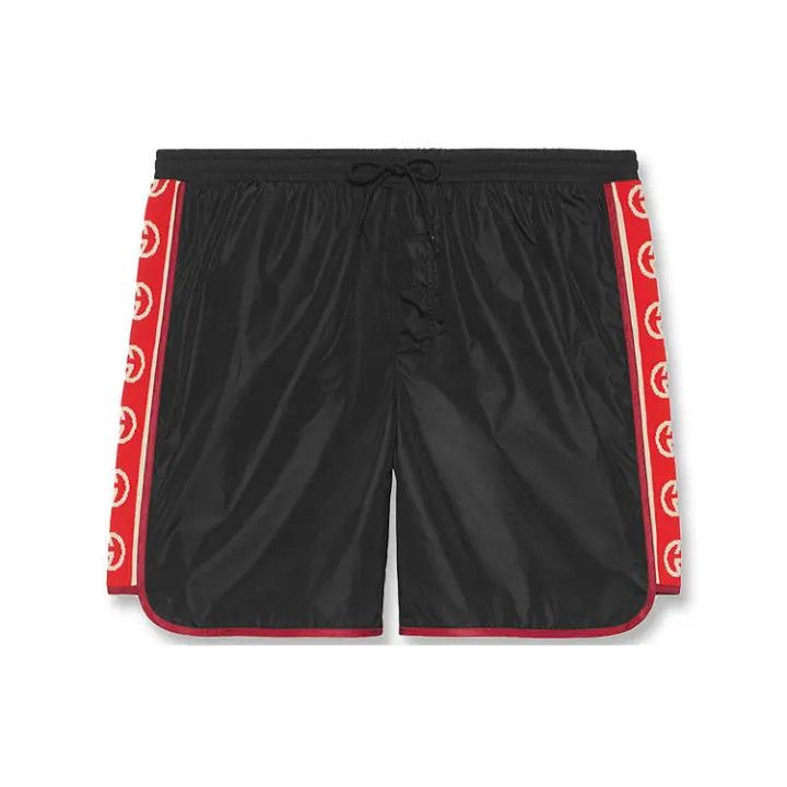 Gucci Gucci Black Letter Stripe Print Casual Shorts Size US 44 / EU 60 - 2 Thumbnail