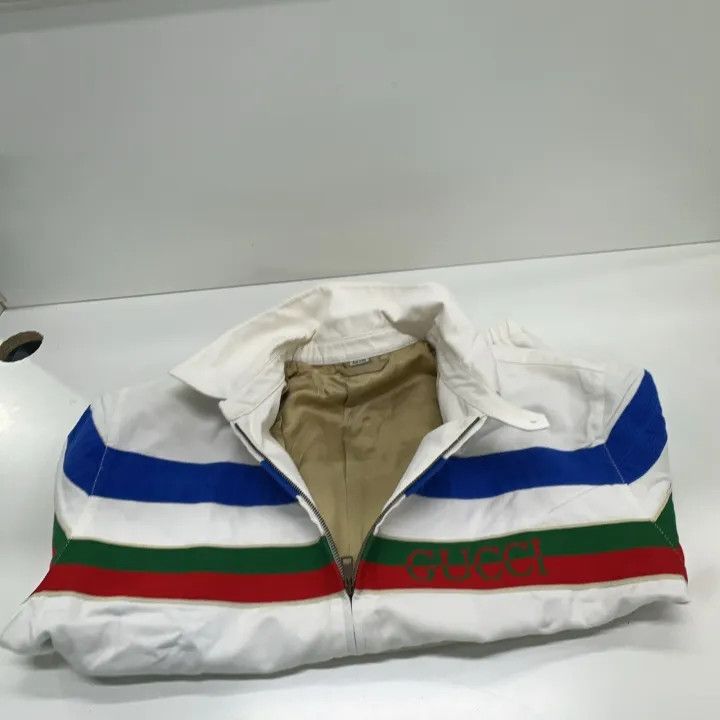 Gucci Gucci Striped Zip-Up Casual Jacket for Men Size US M / EU 48-50 / 2 - 9 Thumbnail