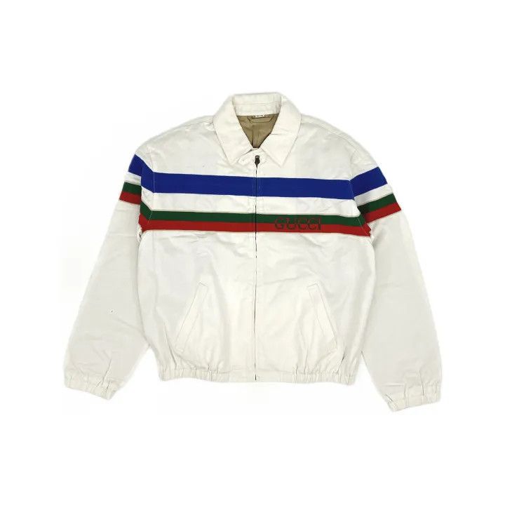 Gucci Gucci Striped Zip-Up Casual Jacket for Men Size US M / EU 48-50 / 2 - 2 Thumbnail