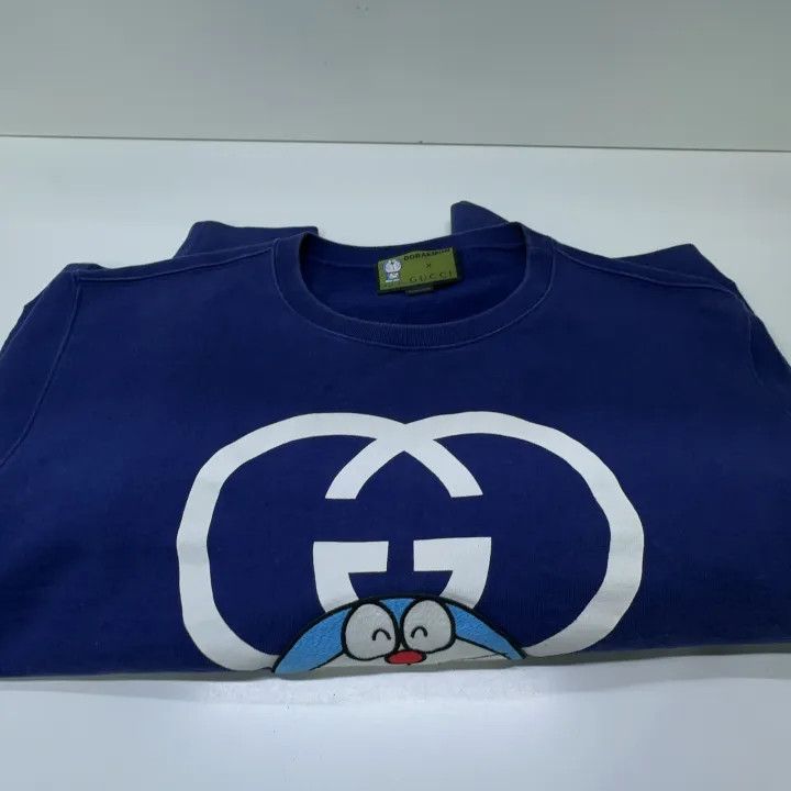 Gucci Gucci x Doraemon Blue Sweatshirt for All Size US L / EU 52-54 / 3 - 13 Thumbnail
