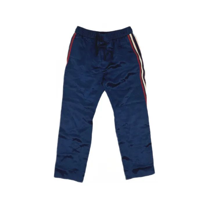 Gucci Gucci Blue Casual Pants with Side Stripes Size US 44 / EU 60 - 2 Thumbnail