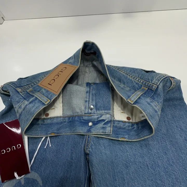 Gucci Gucci Blue Logo Mid-Rise Fitted Jeans Size US 30 / EU 46 - 7 Thumbnail
