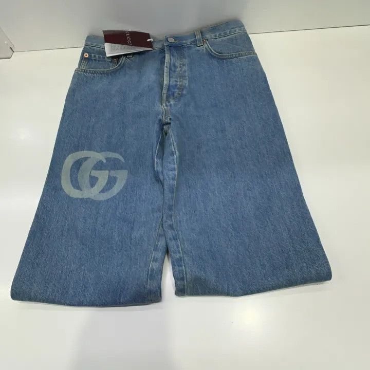 Gucci Gucci Blue Logo Mid-Rise Fitted Jeans Size US 30 / EU 46 - 9 Thumbnail