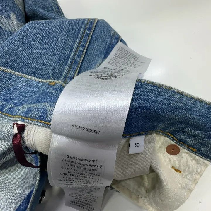 Gucci Gucci Blue Logo Mid-Rise Fitted Jeans Size US 30 / EU 46 - 4 Thumbnail