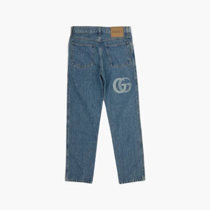 Gucci Gucci Blue Logo Mid-Rise Fitted Jeans Size US 30 / EU 46 - 3 Thumbnail