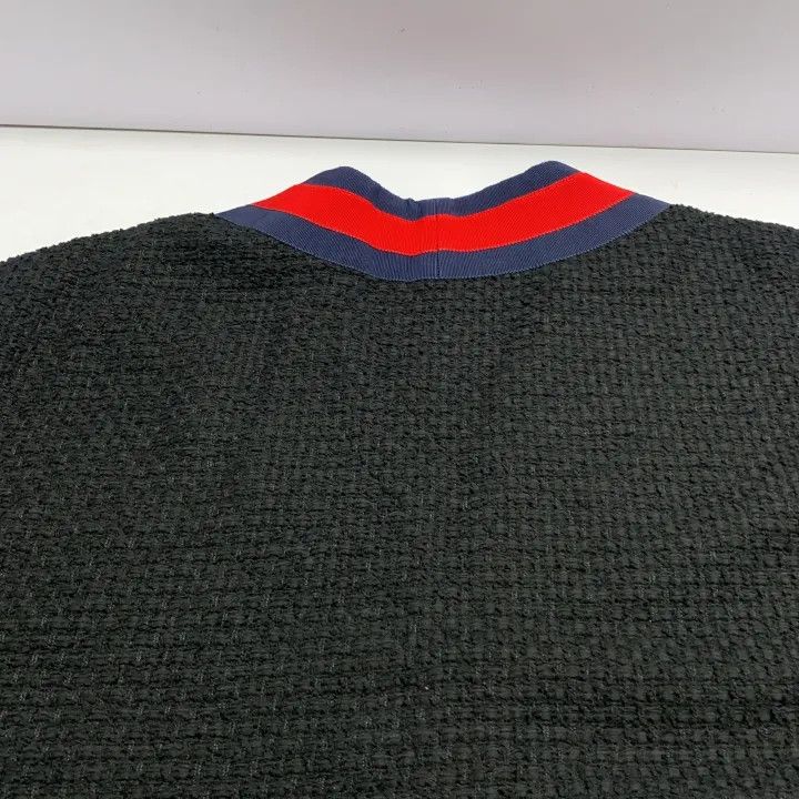 Gucci Gucci Black V-Neck Cardigan with Color Blocking Size US L / EU 52-54 / 3 - 5 Thumbnail