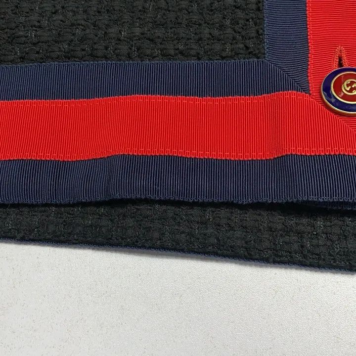 Gucci Gucci Black V-Neck Cardigan with Color Blocking Size US L / EU 52-54 / 3 - 9 Thumbnail
