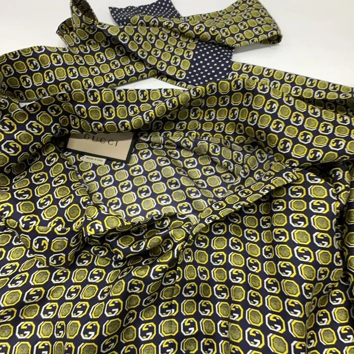 Gucci Gucci Stylish Button-Up Long Sleeve Shirt Size US L / EU 52-54 / 3 - 8 Thumbnail