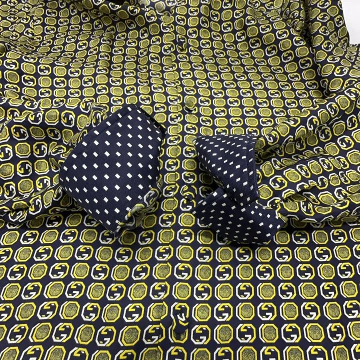 Gucci Gucci Stylish Button-Up Long Sleeve Shirt Size US L / EU 52-54 / 3 - 7 Thumbnail