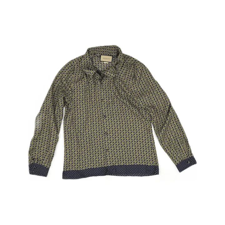 Gucci Gucci Stylish Button-Up Long Sleeve Shirt Size US L / EU 52-54 / 3 - 2 Thumbnail