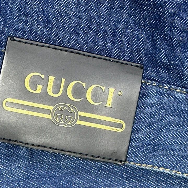 Gucci Gucci Denim Jacket with Horsebit Detail Size US L / EU 52-54 / 3 - 5 Thumbnail