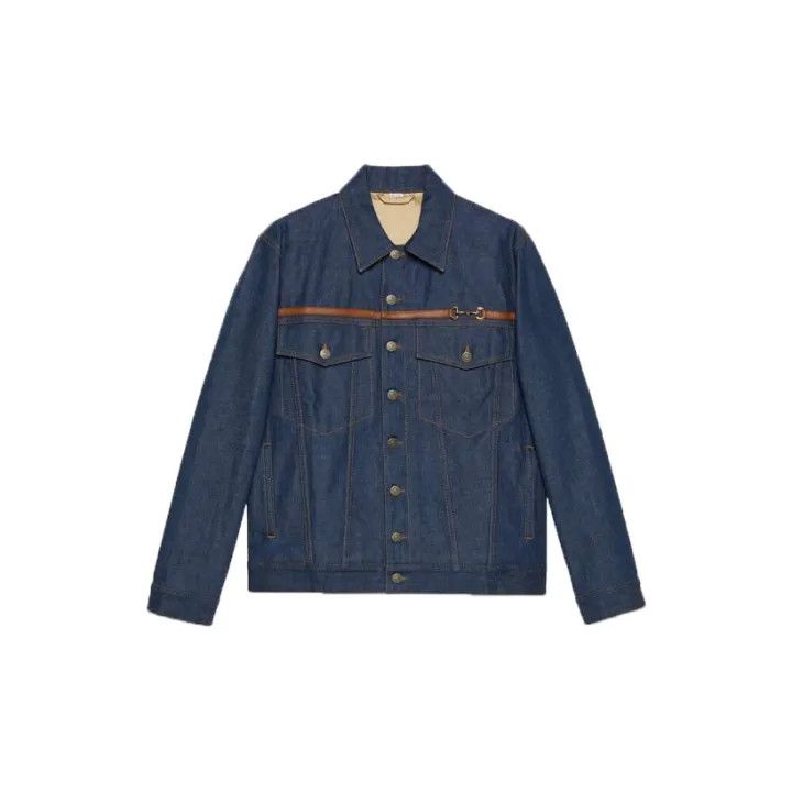 Gucci Gucci Denim Jacket with Horsebit Detail Size US L / EU 52-54 / 3 - 2 Thumbnail