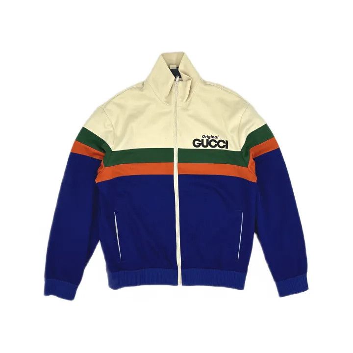 Gucci Gucci Colorful Logo Zip Jacket for Men Size US M / EU 48-50 / 2 - 2 Thumbnail