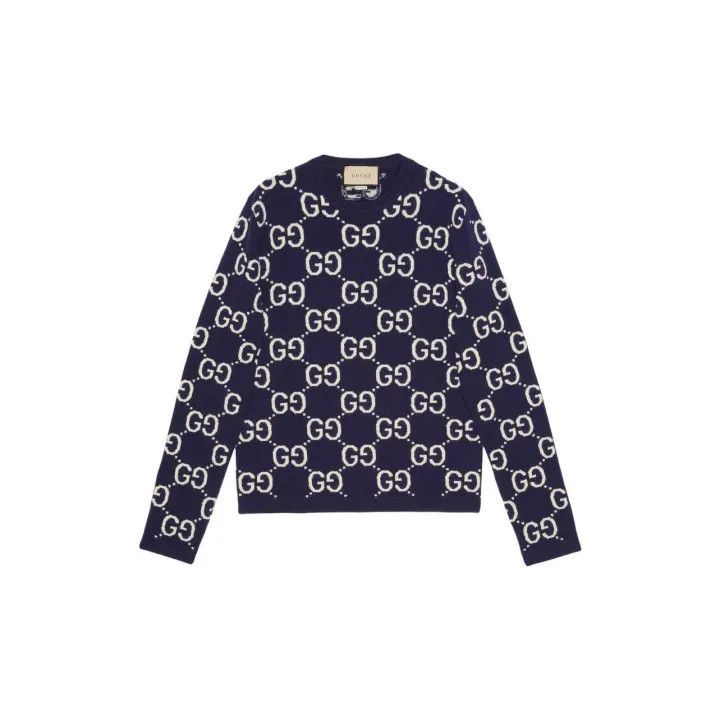 Gucci Gucci SS22 Logo Knit Sweater for Men Size US S / EU 44-46 / 1 - 2 Thumbnail