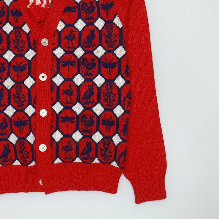 Gucci Gucci Animal Pattern Knitted Cardigan Sweater Size US XS / EU 42 / 0 - 5 Thumbnail