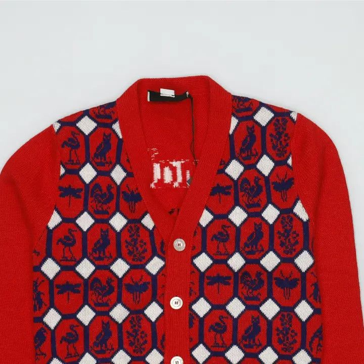 Gucci Gucci Animal Pattern Knitted Cardigan Sweater Size US XS / EU 42 / 0 - 3 Thumbnail