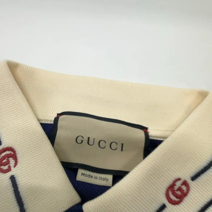 Gucci Gucci Embroidered Collar Cotton Short Sleeve Polo Size US M / EU 48-50 / 2 - 5 Thumbnail