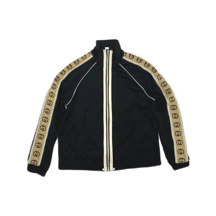 Gucci Gucci Black Logo Stripe Long Sleeve Jacket Size US S / EU 44-46 / 1 - 2 Thumbnail