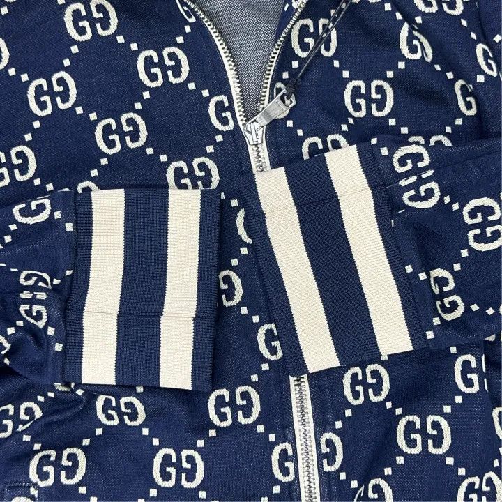 Gucci Gucci Classic GG Cotton Zip Jacket for Men Size US L / EU 52-54 / 3 - 6 Thumbnail