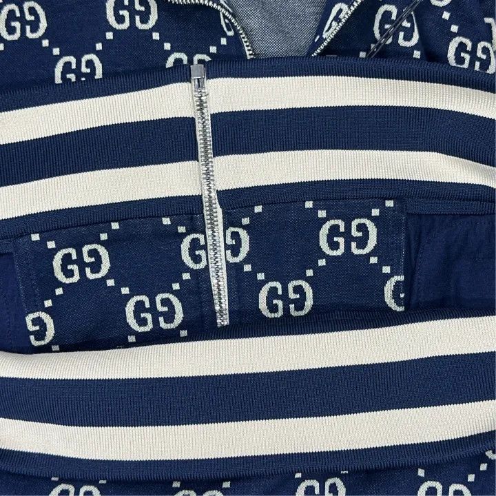 Gucci Gucci Classic GG Cotton Zip Jacket for Men Size US L / EU 52-54 / 3 - 7 Thumbnail