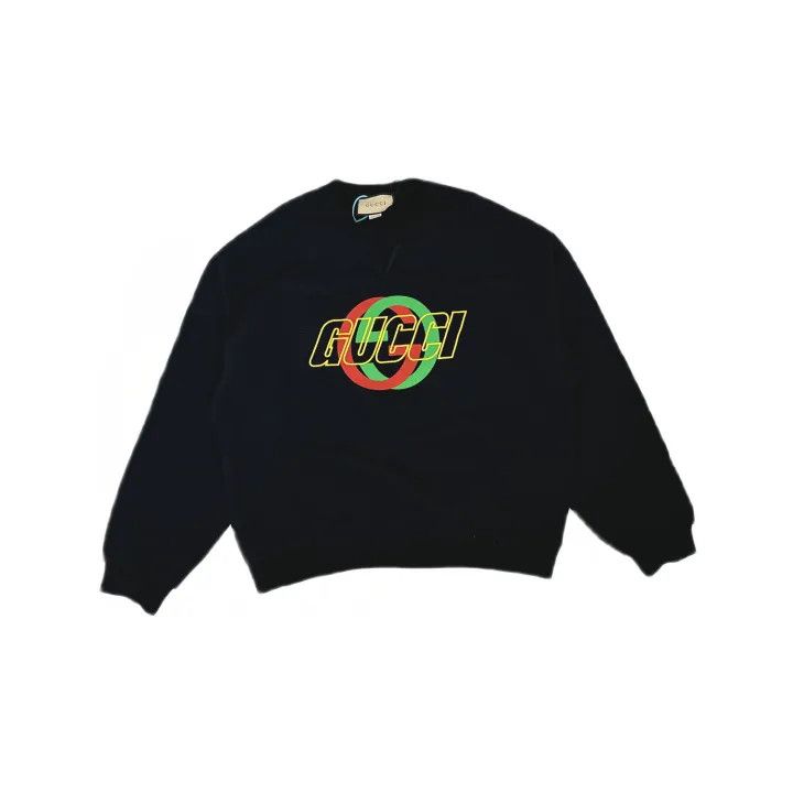 Gucci Gucci FW23 Black Logo Sweatshirt for Men Size US XL / EU 56 / 4 - 2 Thumbnail
