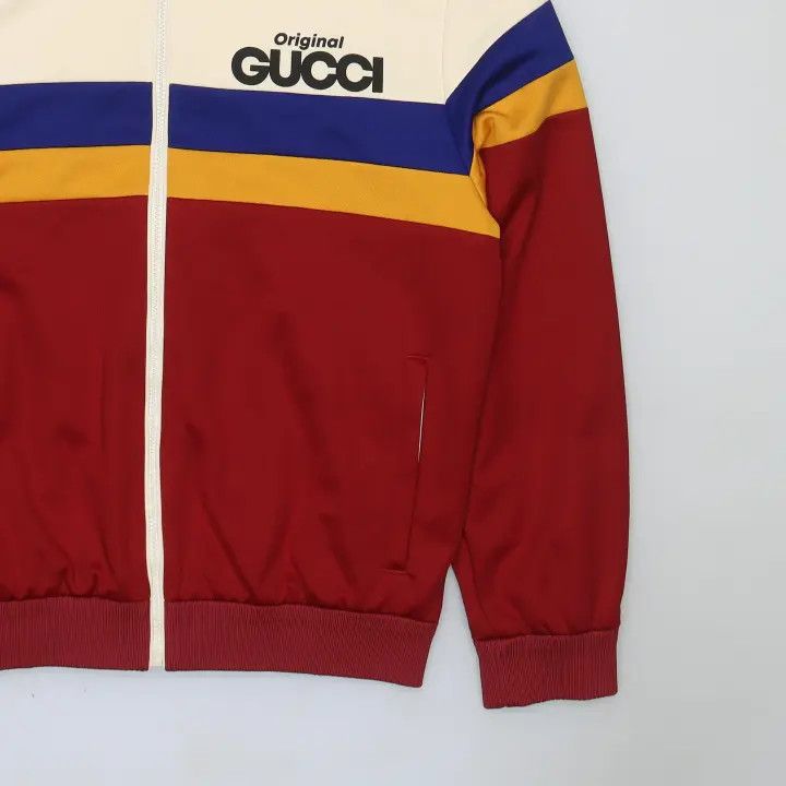 Gucci Gucci SS22 Logo Print Knit Jacket for Men Size US M / EU 48-50 / 2 - 5 Thumbnail