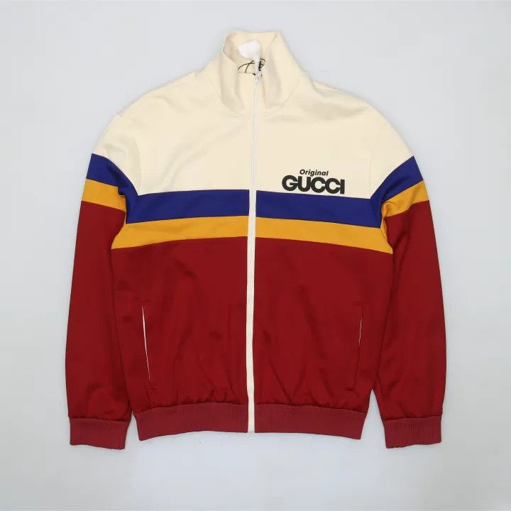 Gucci Gucci SS22 Logo Print Knit Jacket for Men Size US M / EU 48-50 / 2 - 2 Thumbnail